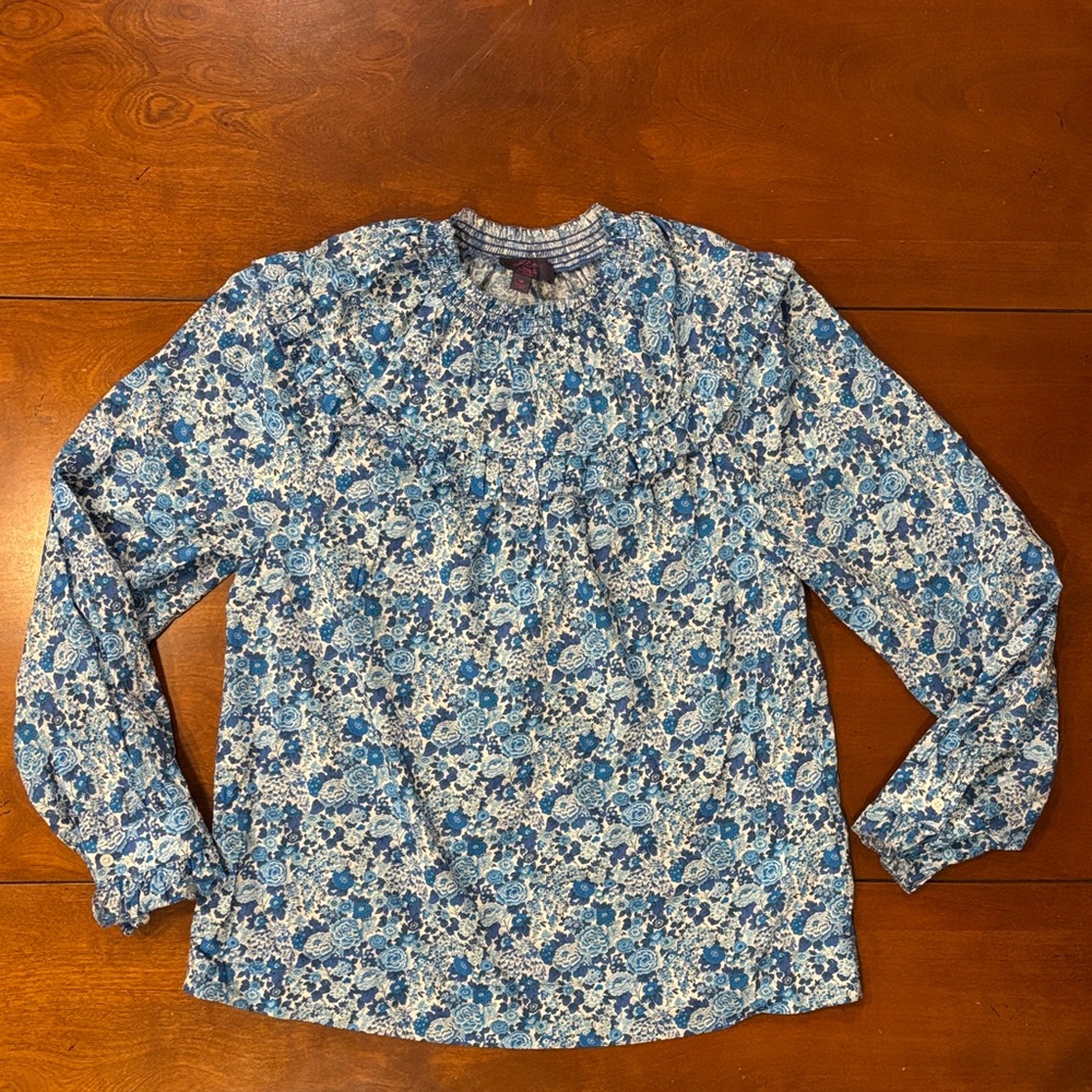 J.Crew x Liberty Fabrics Floral‎ Popover Blouse | Size M | EUC - Picture 8 of 11